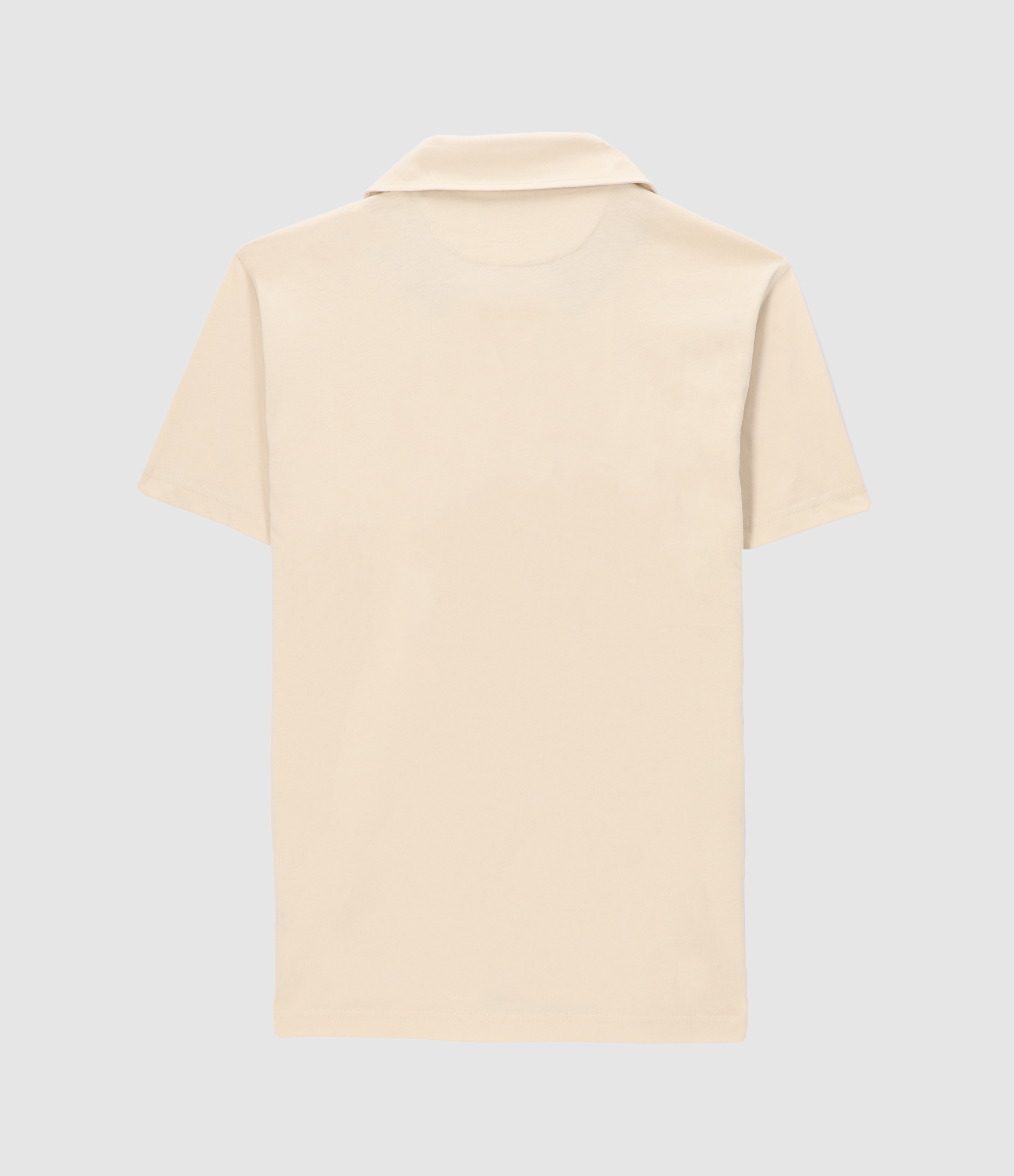 Short sleeve shirt in kami2 beige jersey