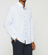 KELLY white and camel print regular shirt