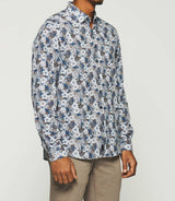 KHALYS navy floral print shirt