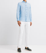 UNDIGO blue linen shirt