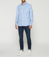 KYLE blue striped shirt