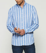 KYLE blue striped shirt