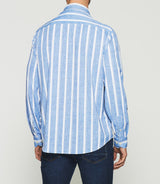 KYLE blue striped shirt