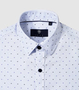 Blue printed casual shirt