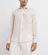 Pink printed casual shirt