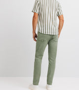 Chemise casual rayée verte