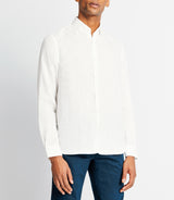 Chemise casual en lin blanche