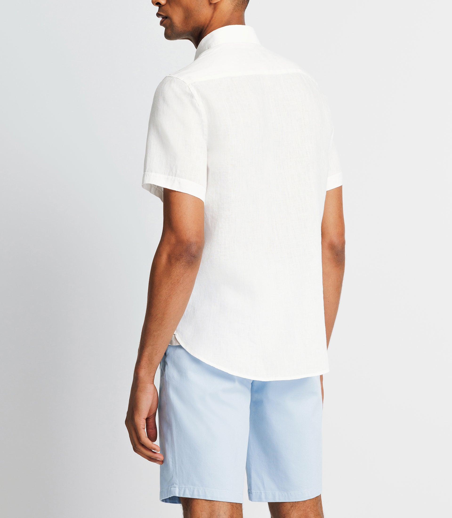 White linen casual shirt