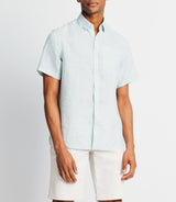 Chemise casual en lin vert clair