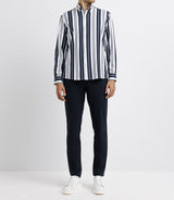 Marine Striped Casual Shirt