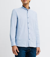 Mao blue casual shirt