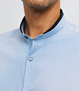 Mao blue casual shirt