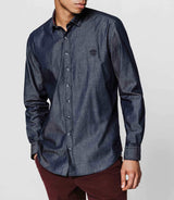 Chemise casual indigoIZAC