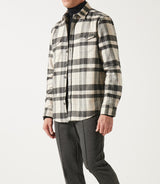 JAARON beige checkered overshirt