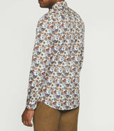 JALICE ecru print casual shirt