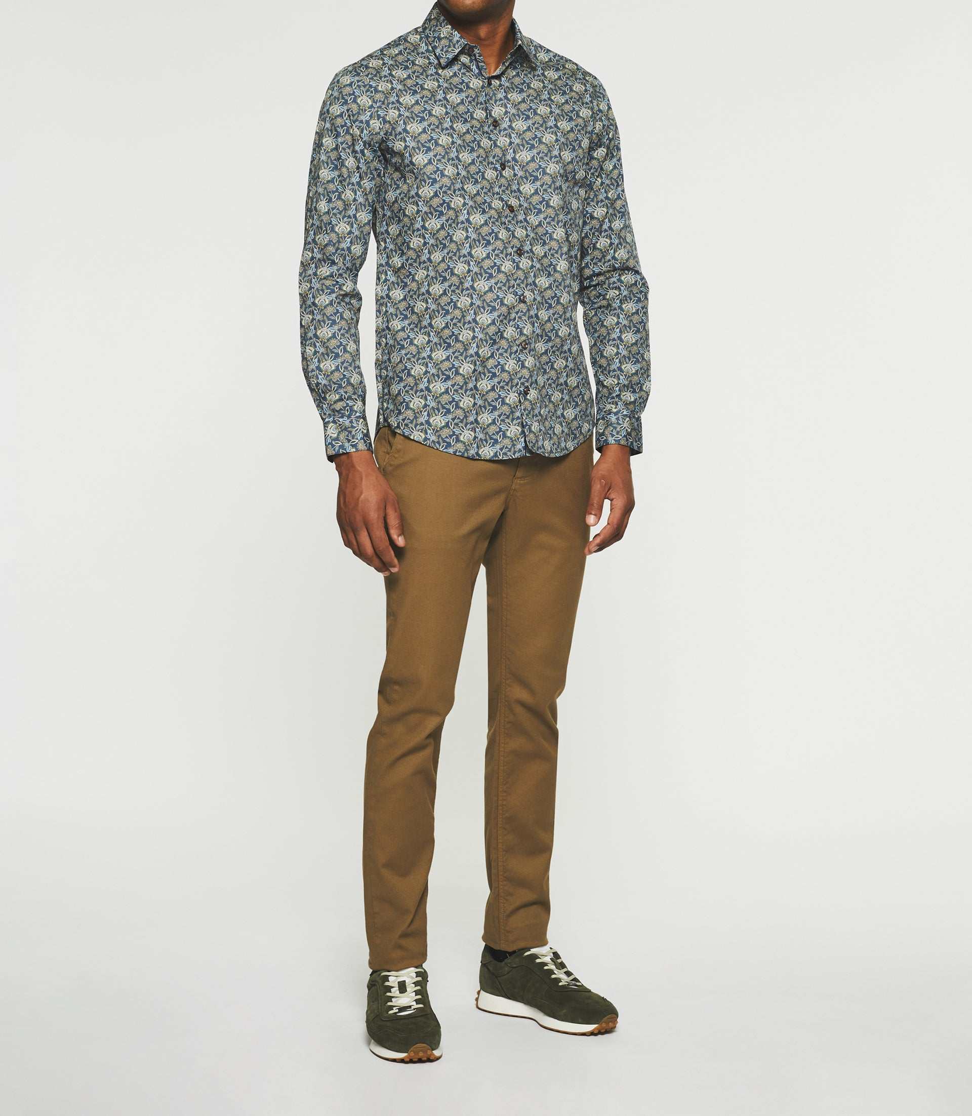 JASPER blue print casual shirt