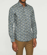 JASPER blue print casual shirt