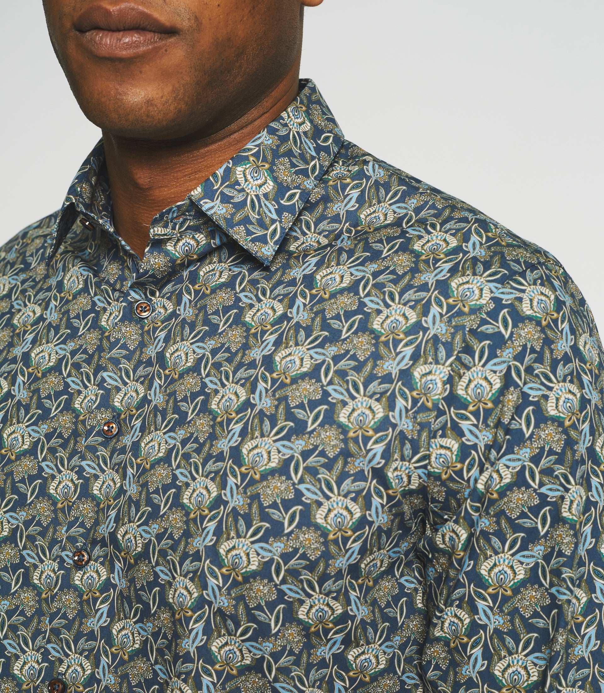 JASPER blue print casual shirt