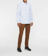 Light blue and brown casual shirt JEWIS