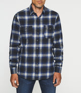 JEZY blue plaid casual shirt