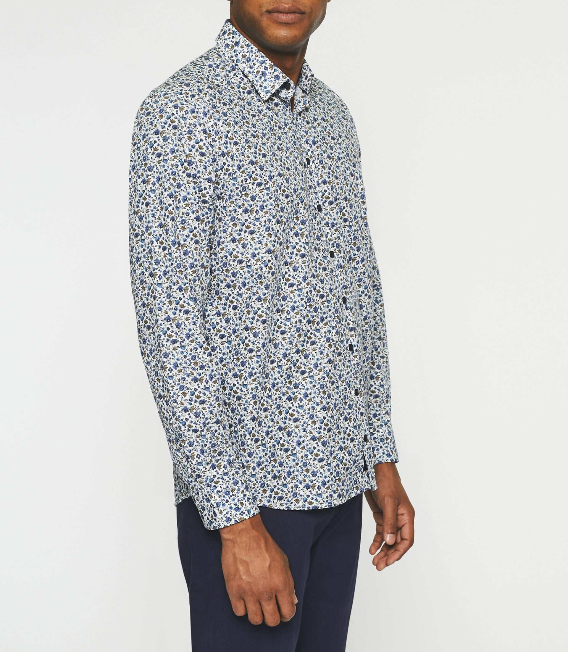 JOANI blue print shirt