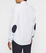 White and navy printed casual shirt JULES