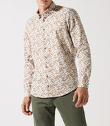 Right shirt with khaki floral print jacki