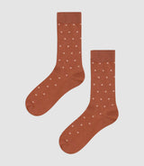 Chaussettes unies en coton truffe