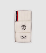 Boite de chaussettes avec logo blanc