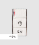 Boite de chaussettes avec logo blanc