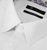 Plain shirt with WHITE trim