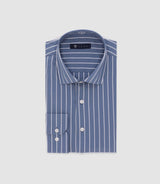 Indigo striped shirt