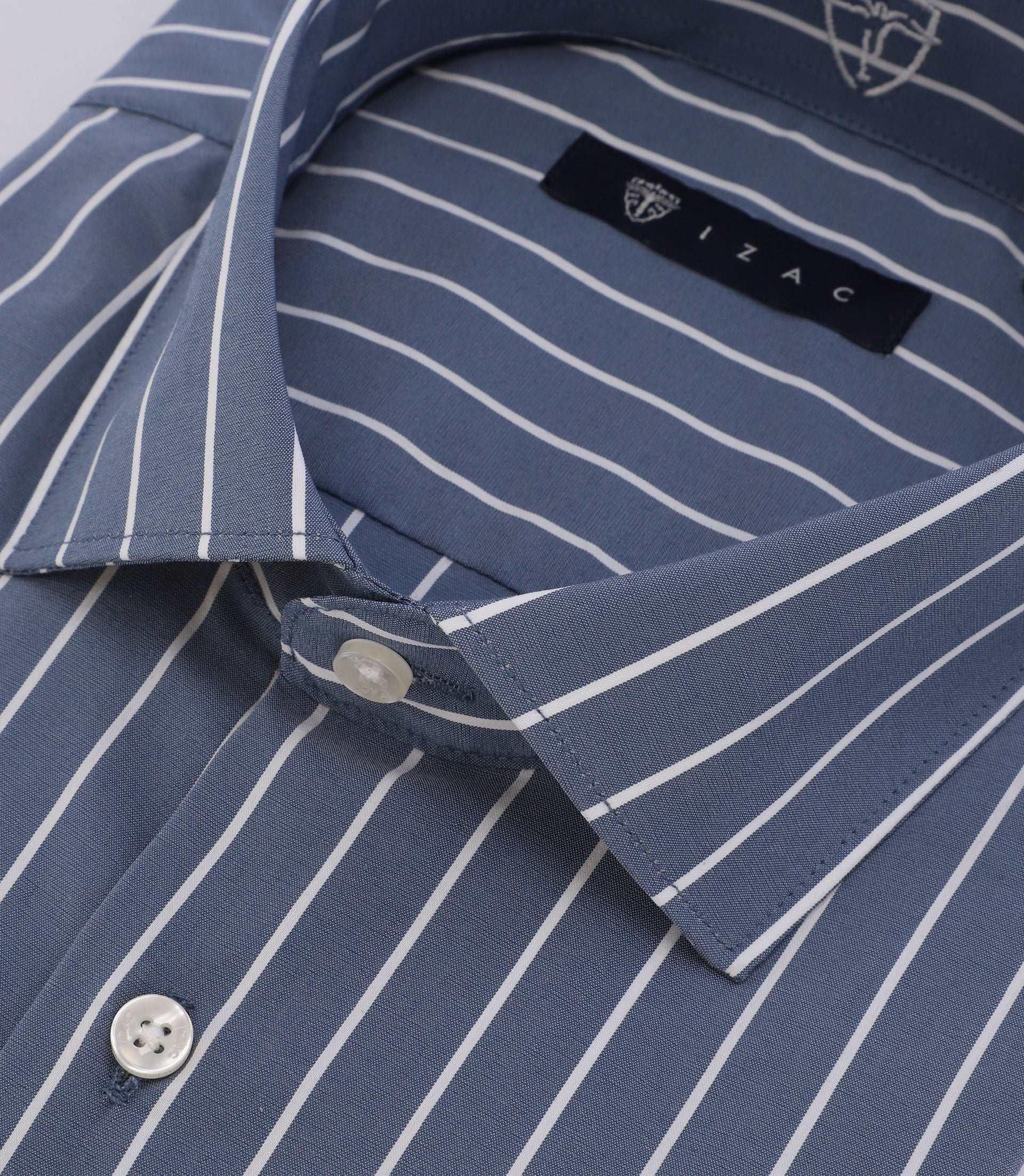 Indigo striped shirt