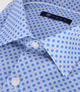 Chemise ajustée bleue