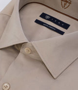 Beige slim shirt