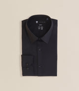 Chemise col français noire - IZAC