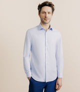 100% cotton shirt without blue ironing