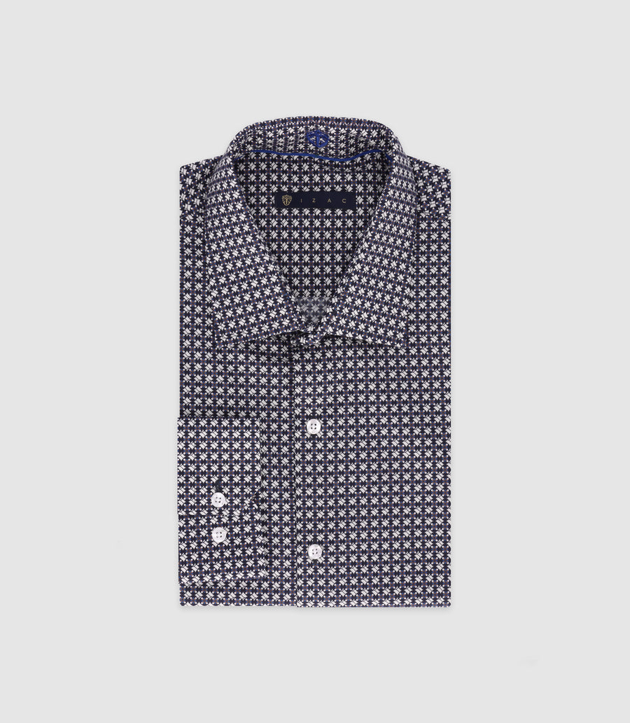 Chemise imprimée marine