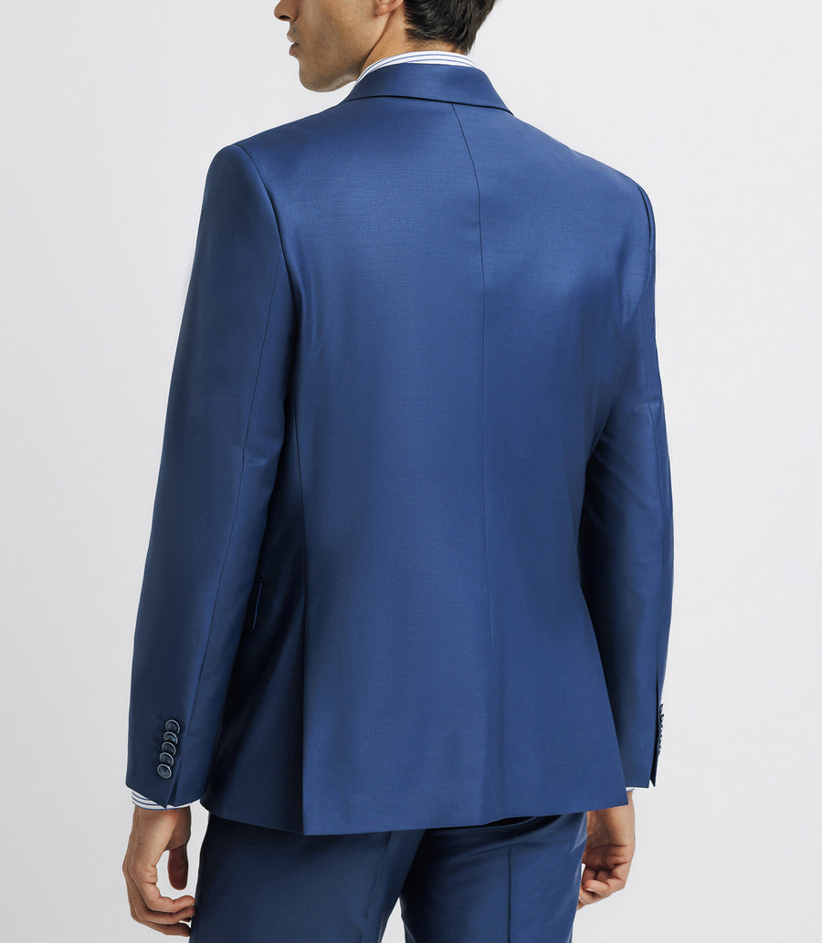 FAVORI 2-button suit in blue wool