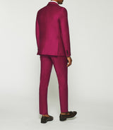 FAVORI 2-button wool suit in fuchsia pink