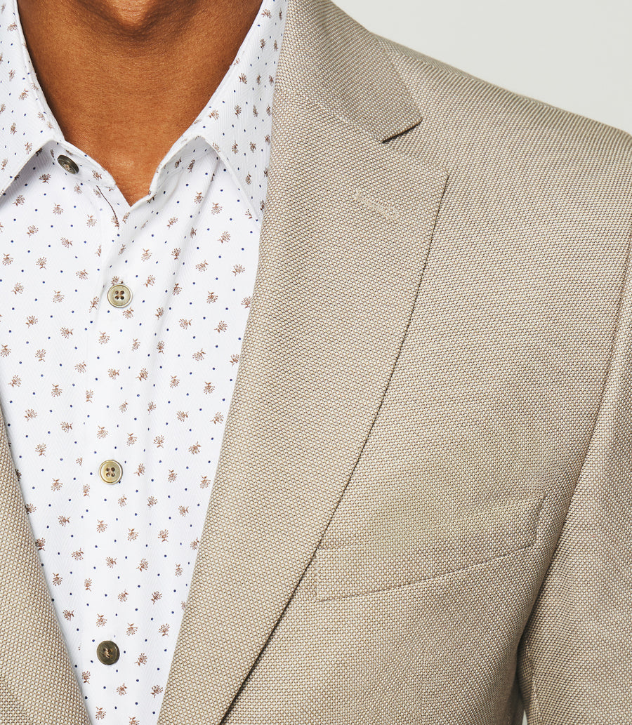 Beige 2-button suit FEELING