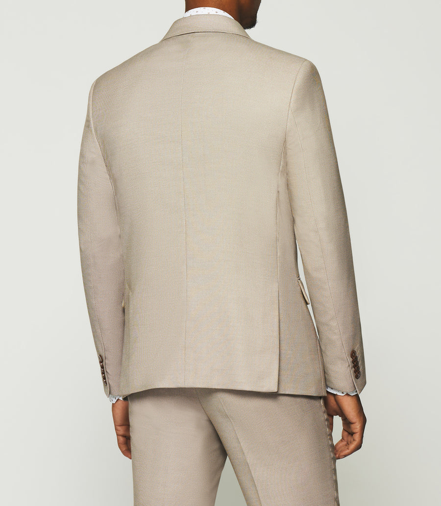 Beige 2-button suit FEELING