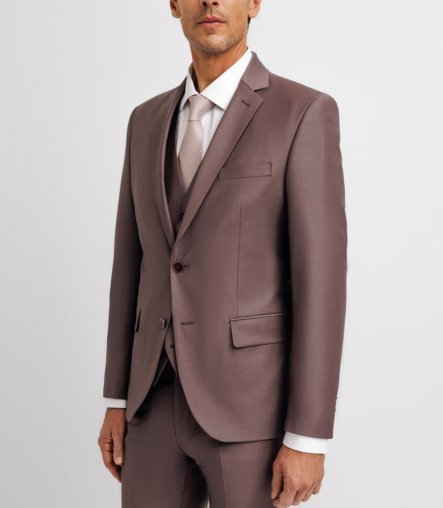 2-button suit in PARME-FONCE wool