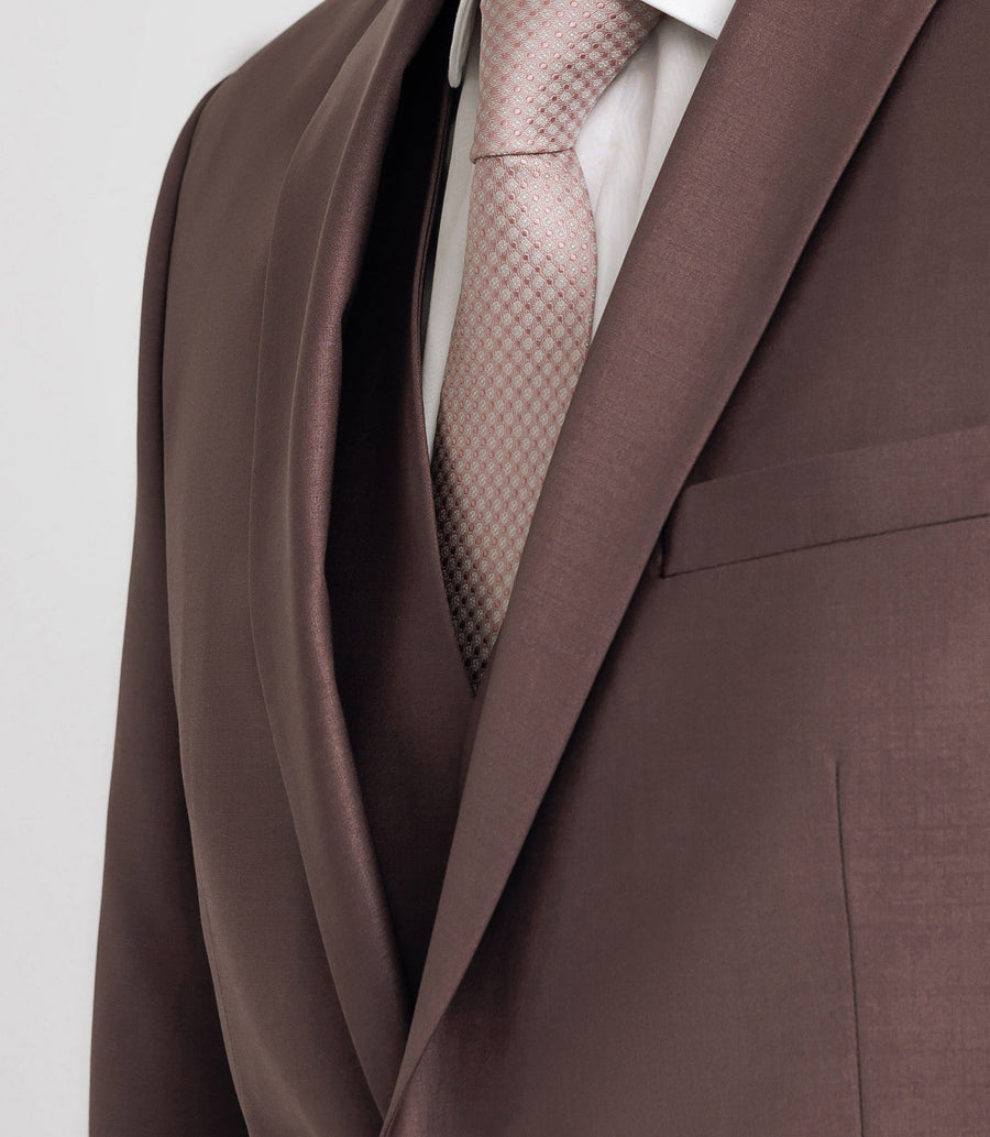 2-button suit in PARME-FONCE wool