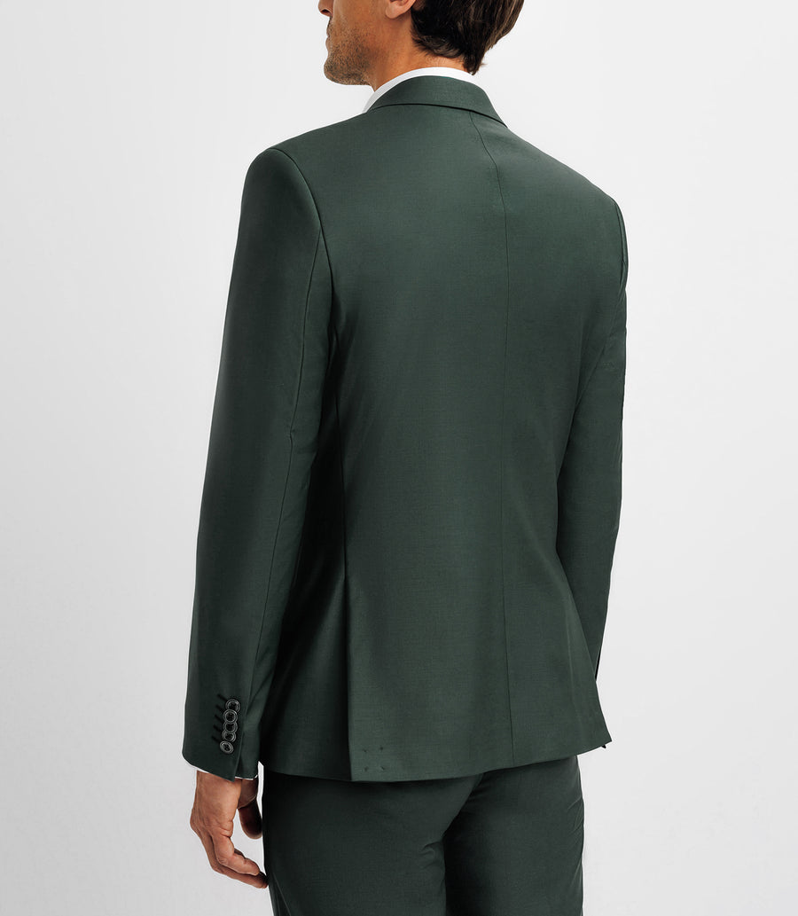 2-button suit GREEN wool