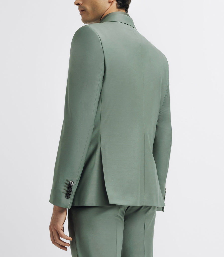 2-button wool suit LIGHT-GREEN