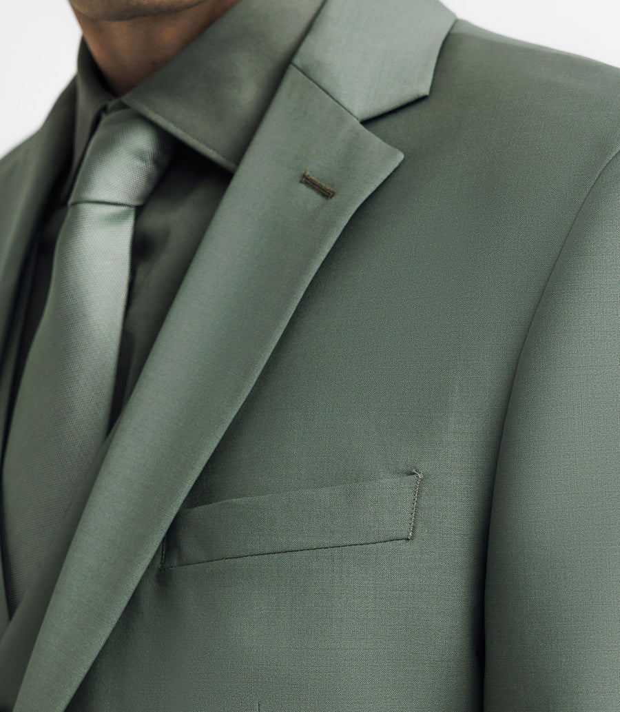 2-button wool suit LIGHT-GREEN