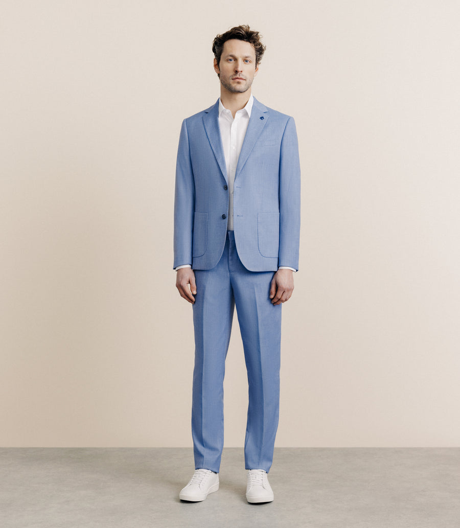 2-button suit sky blue blue c