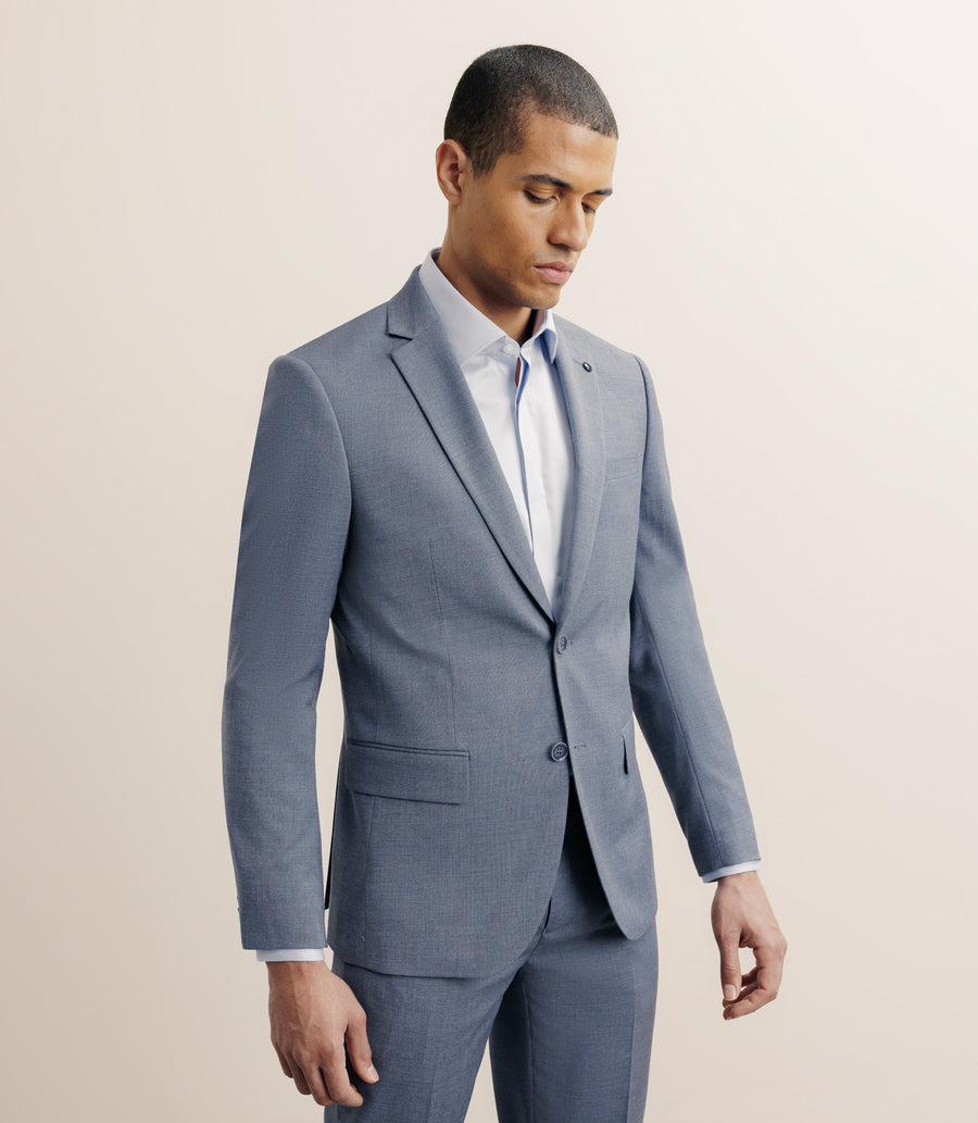 2-button suit denim blue c