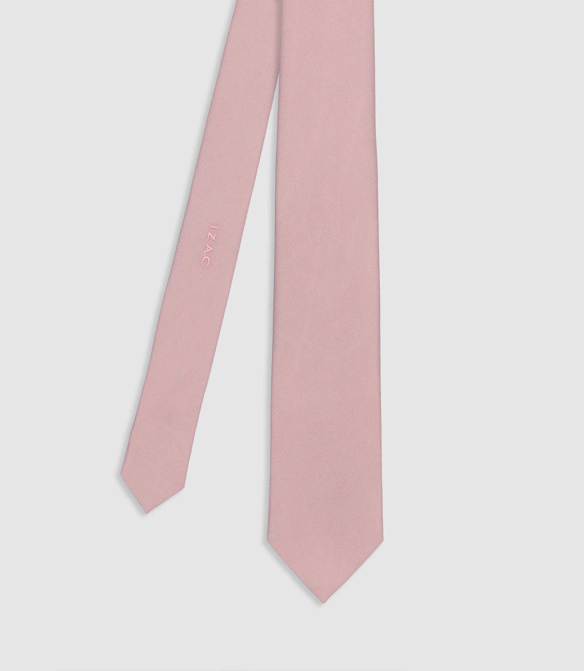 Pink textured fabric tie